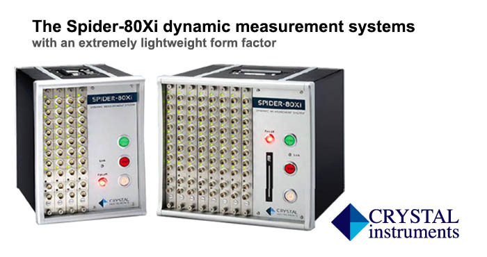 Spider 80Xi dynamic measurement systems, Crystal Instruments