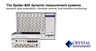Spider 80X rezgésmérő rendszer, Crystal Instruments