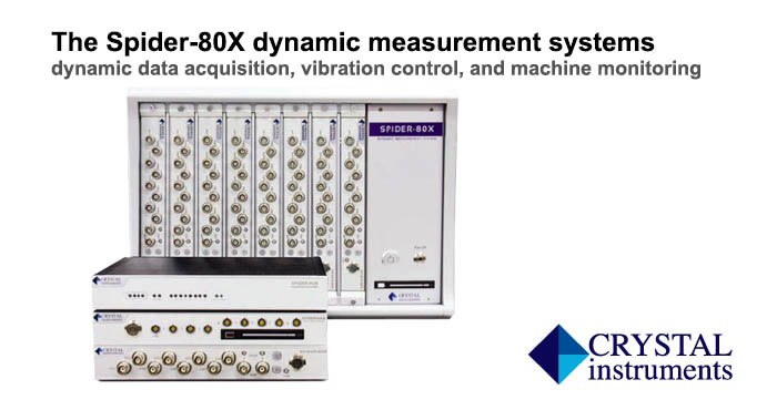 Spider 80X rezgésmérő rendszer, Crystal Instruments