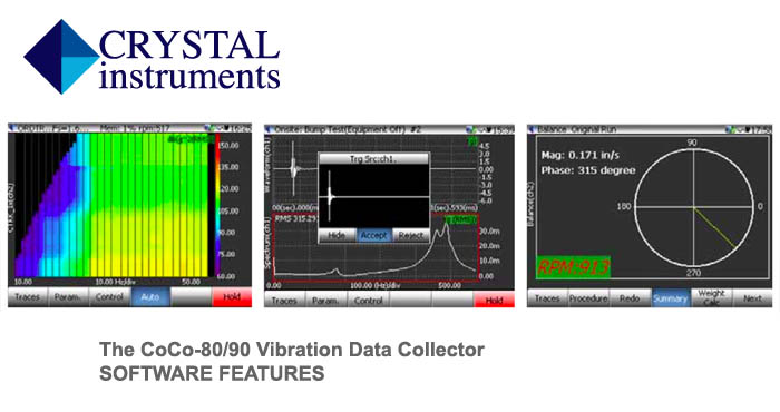 CoCo software, Crystal instruments, vibration data analyser